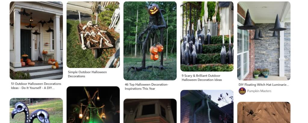 HAlloween dekorációs ötletek pinterest